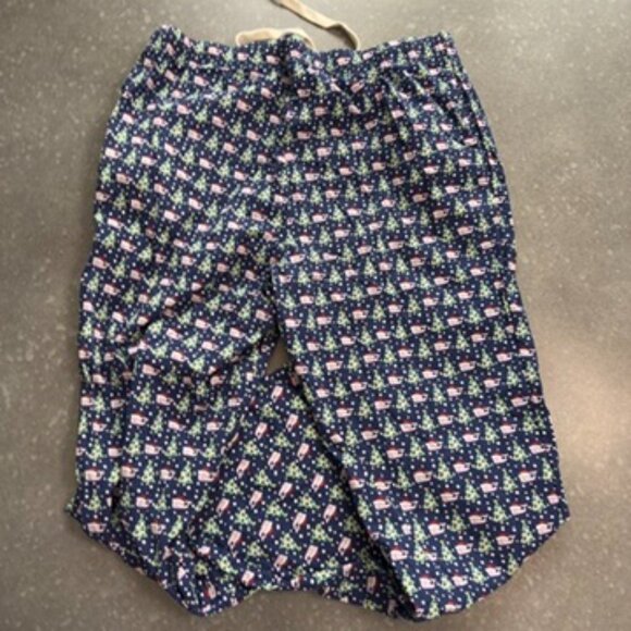 Vineyard Vines Navy Blue Christmas Whale Pajama Pants - Size Medium - Picture 4 of 8